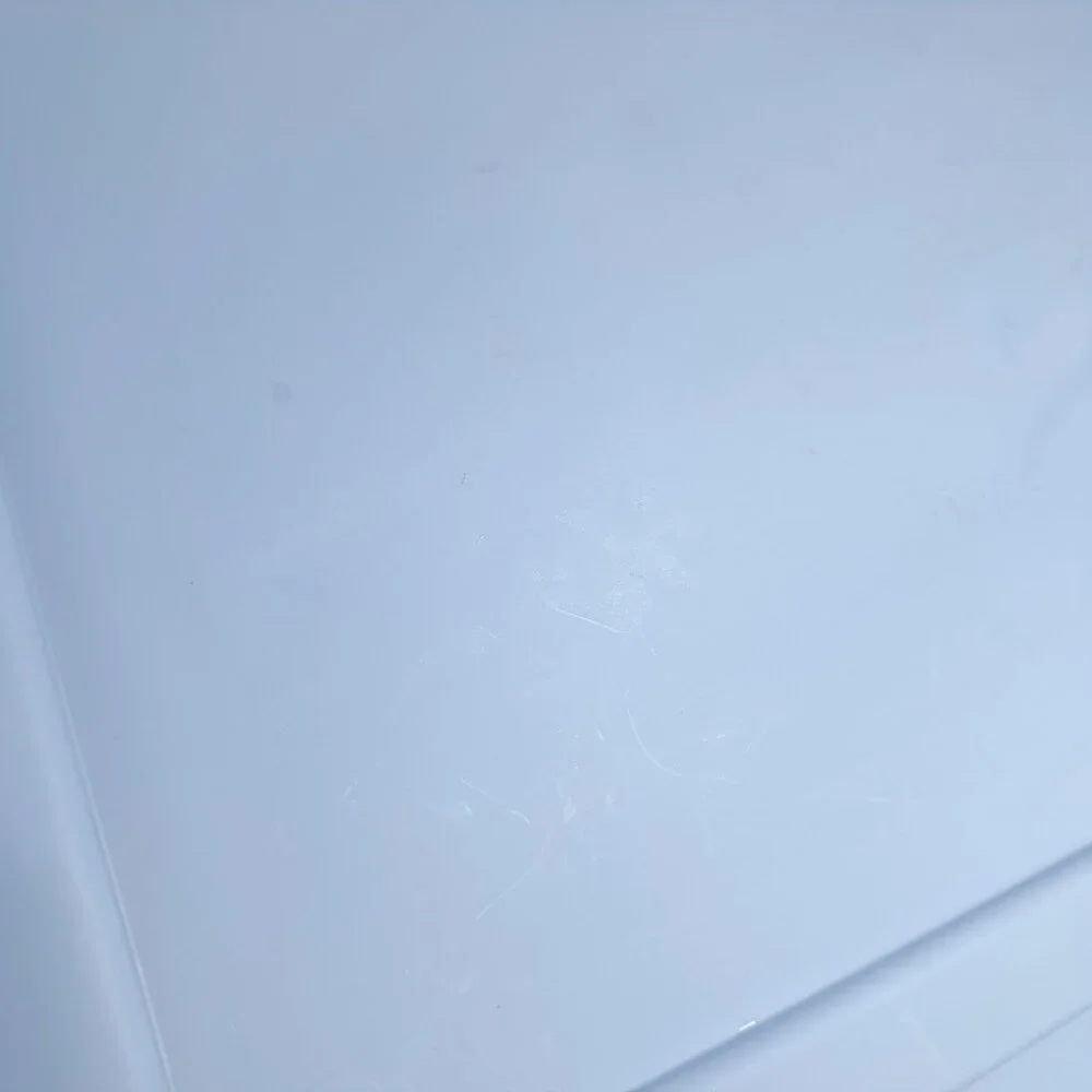 Vintage‎ Rubbermaid 0286 Storage Box Blue clear Container Plastic Snap Shut Lid